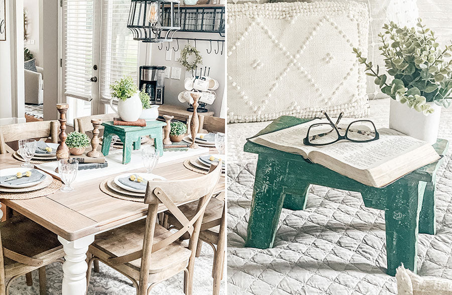 Rynx | Distressed Antique Green Riser