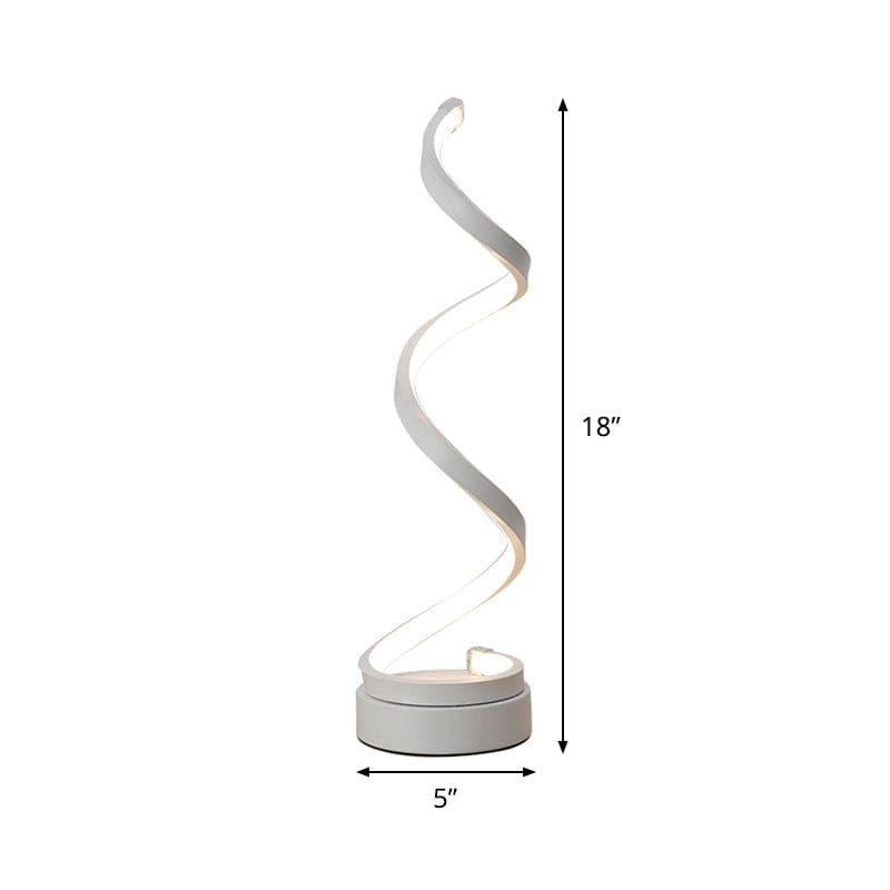 Rynx | GloBulb - Modern table lamp with LED spiral design