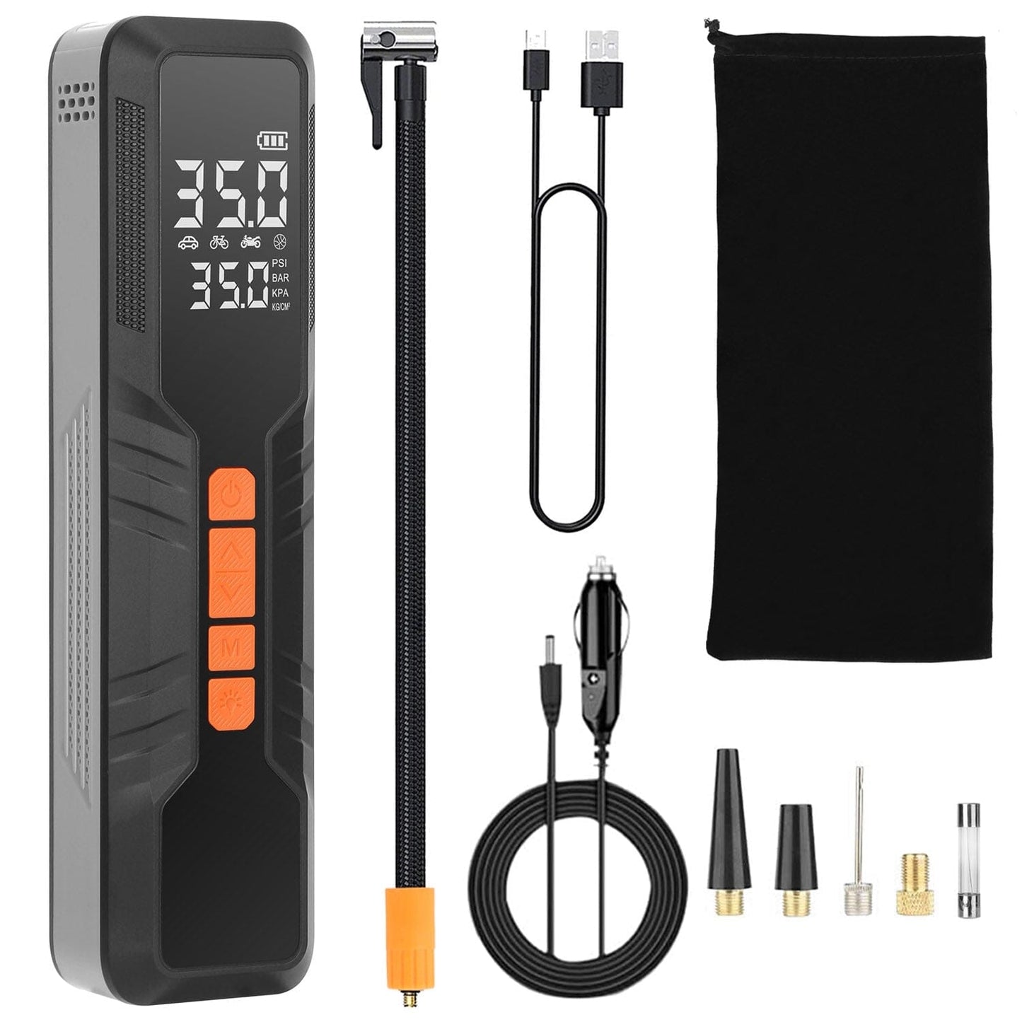 Rynx | 150 PSI Portable Tire Pump Wireless Digital Air Compressor