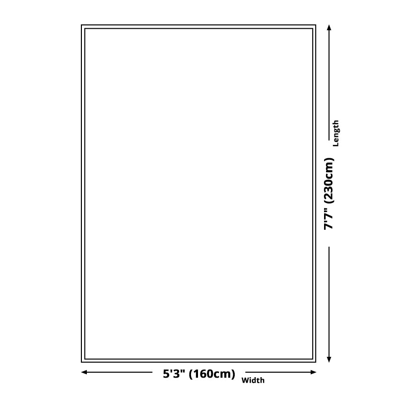 Rynx | Blue Bedroom Rug Modern Abstract Lines Splash Ink Pattern Area Rug Polyester Washable Carpet