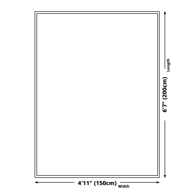 Rynx | Contemporary Modern Rug in White Abstract Paint Print Area Rug Polyester Washable Carpet for Bedroom