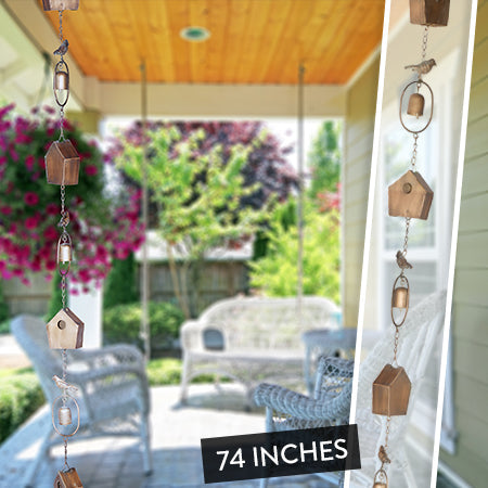 Rynx | Brass Finish Rain Chain