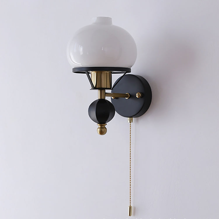 Rynx | GeoLuxe French Geometric Wall Lamp | Iron & Glass | 1-Light Design for Living Room