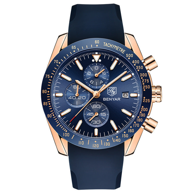 Rynx | Binya Popular Men's Quartz Watch Multifunctional Waterproof Sports Fashion Men's Watch