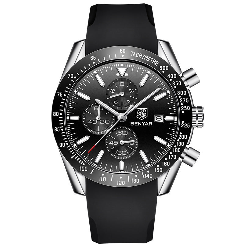 Rynx | Binya Popular Men's Quartz Watch Multifunctional Waterproof Sports Fashion Men's Watch