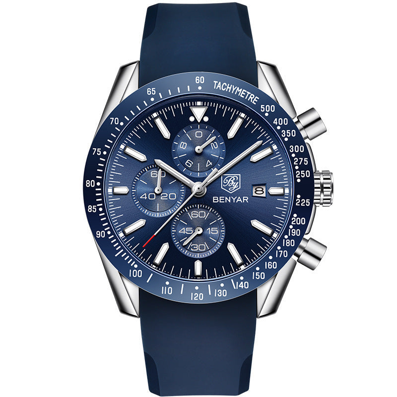 Rynx | Binya Popular Men's Quartz Watch Multifunctional Waterproof Sports Fashion Men's Watch