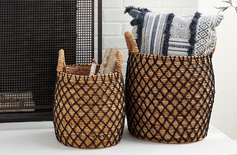 Rynx | Banana leaf willow basket, set of 2