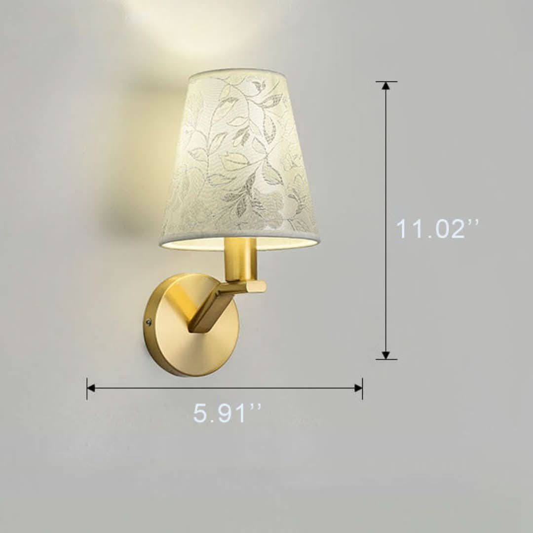 Rynx | Light Bloom - Modern Fabrics Dome Wall Lamp