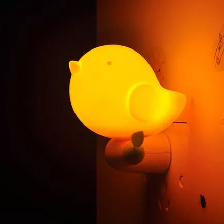 Rynx | Kindergarten Thick Bird Wall Light Plastic Candy Colors Socket LED Night Light