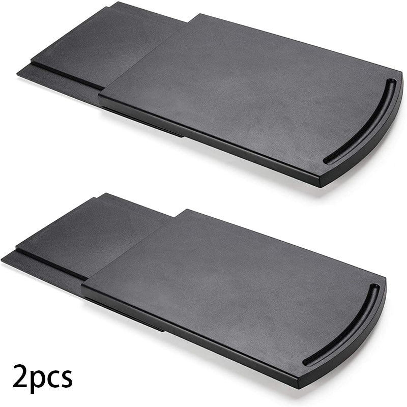 Rynx | Sliding Coffee Machine Tray - 12" Rolling Tray for Coffee Pots, Blenders, and Toasters with Smooth Rolling Wheels