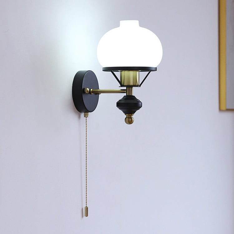 Rynx | GeoLuxe French Geometric Wall Lamp | Iron & Glass | 1-Light Design for Living Room