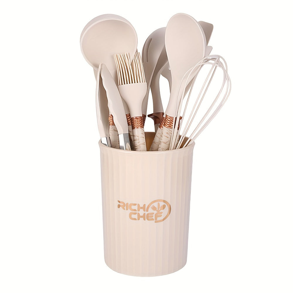 RYNX | Cooking - Cooking fun with the Elegant Silicone Kitchen Utensil Set