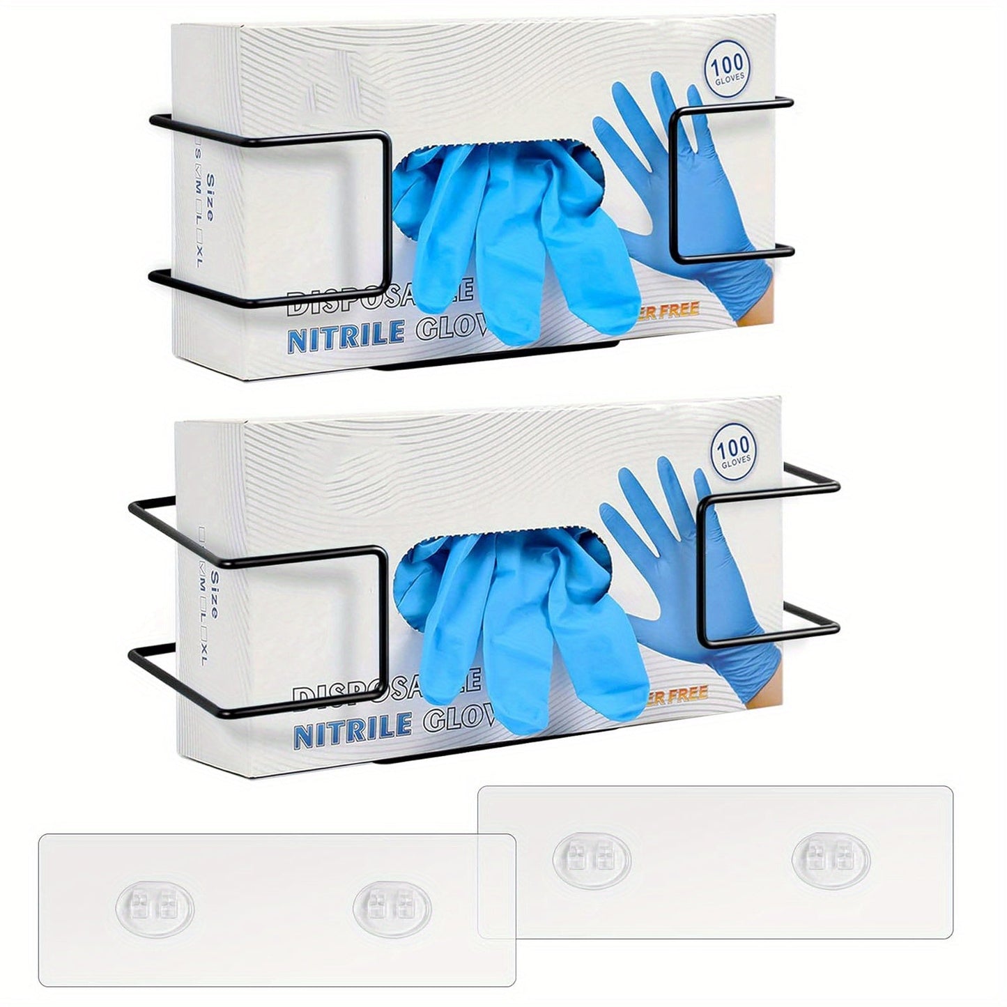 Rynx | SteelShelf - Wall-mounted metal storage shelves 2-pack Floating shelf