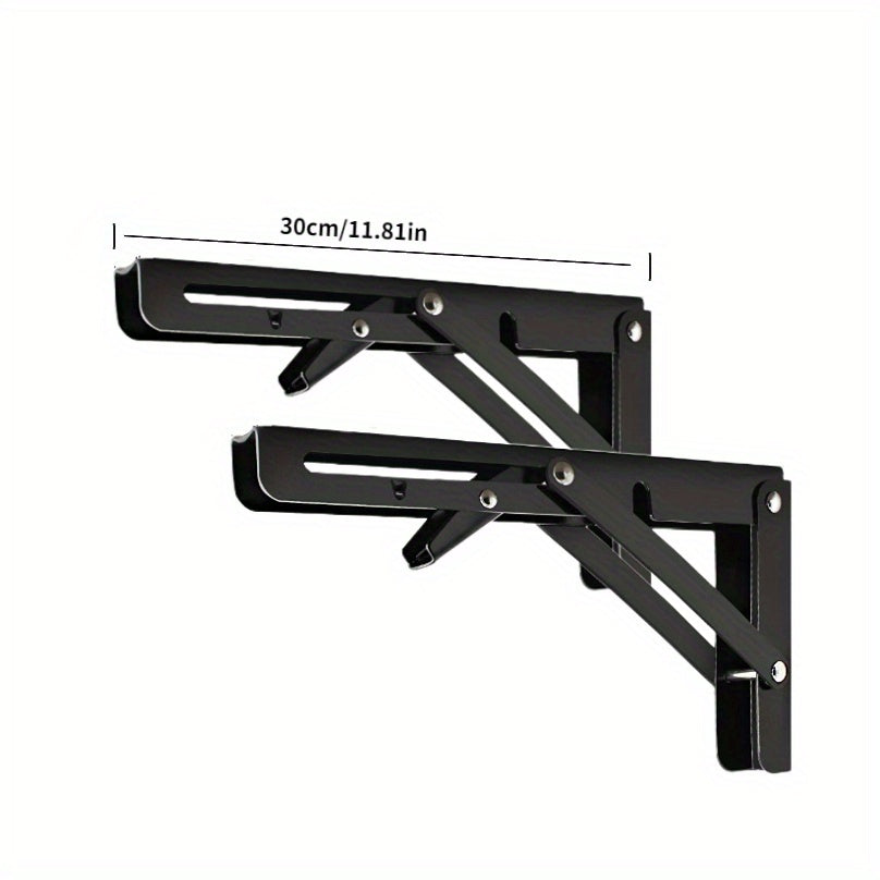 Rynx | SteelBracket - 2 Pieces Foldable Shelves with Adjustable Angle - Metal Wall Brackets