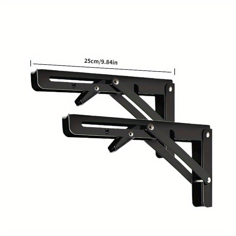 Rynx | SteelBracket - 2 Pieces Foldable Shelves with Adjustable Angle - Metal Wall Brackets