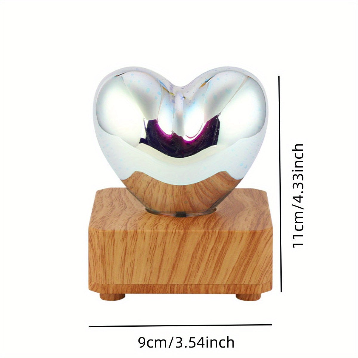 Rynx | LoveLight - 3D Heart Firework LED Night Lamp, USB-powered