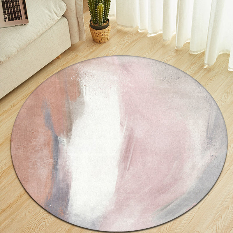 Rynx | Unique Multicolor Abstract Rug Polyester Modernist Rug Pet Friendly Anti-Slip Backing Area Rug for Bedroom