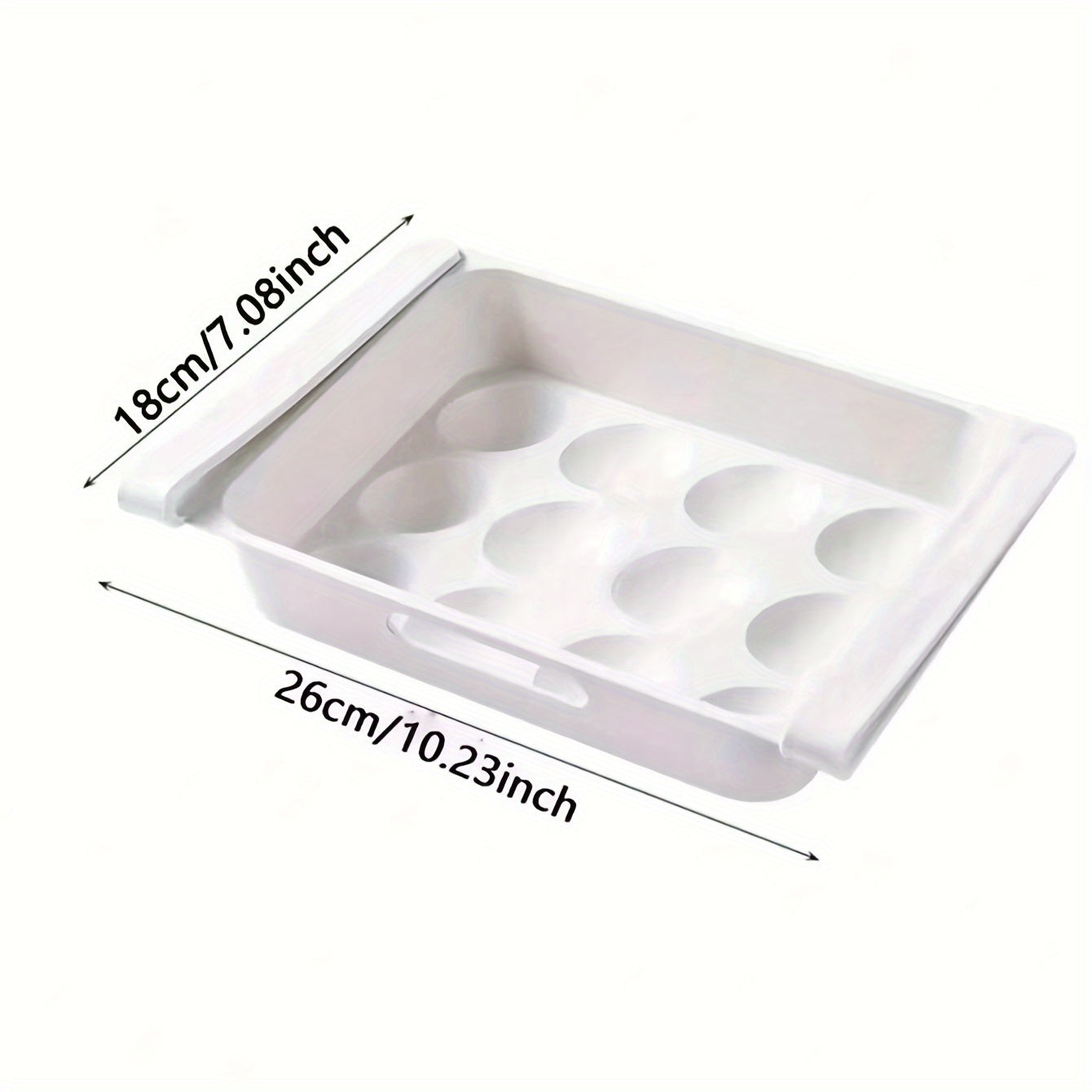Rynx | 3 Pack Refrigerator Storage Bins – Pull Out Fridge Drawers with Egg Holder, Adjustable Shelving for Fruits & Veggies