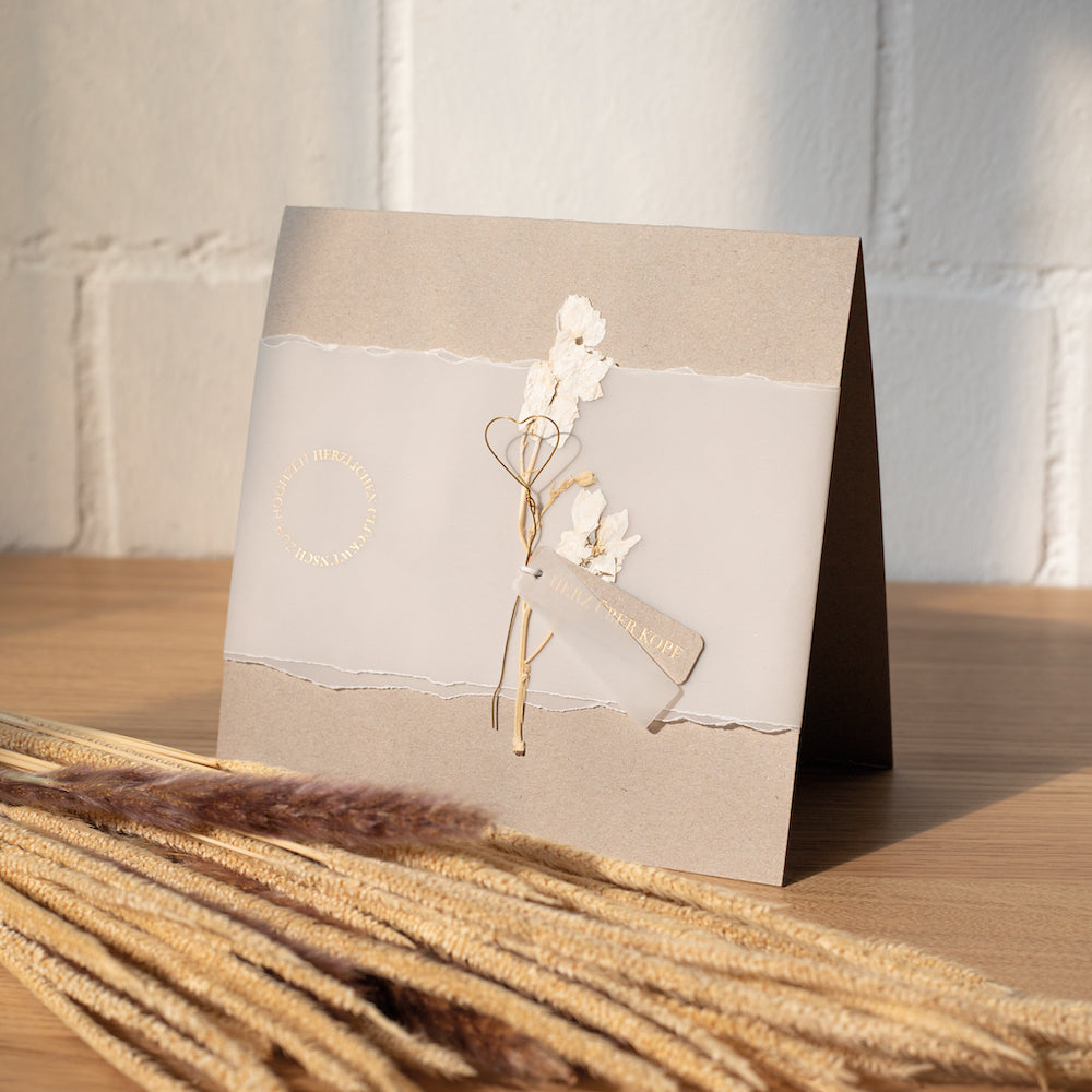 Rynx | XL Wedding Card Heart Over Head