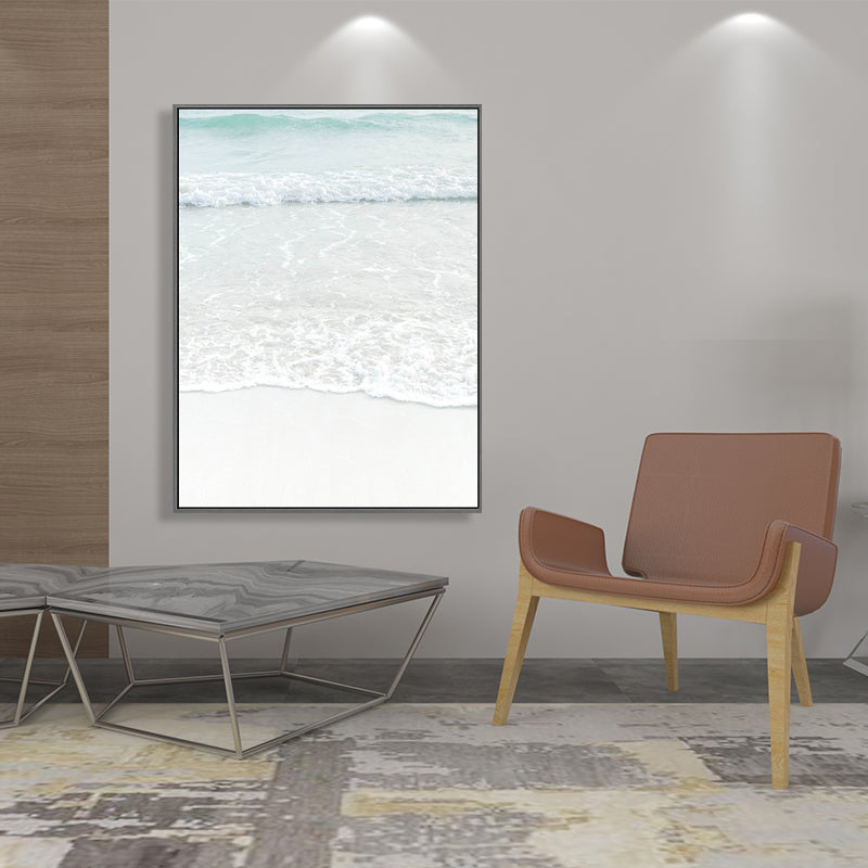 Rynx | Beige Sea-water Wall Decoration Tropical Style Texture Canvas Print for Dining Room