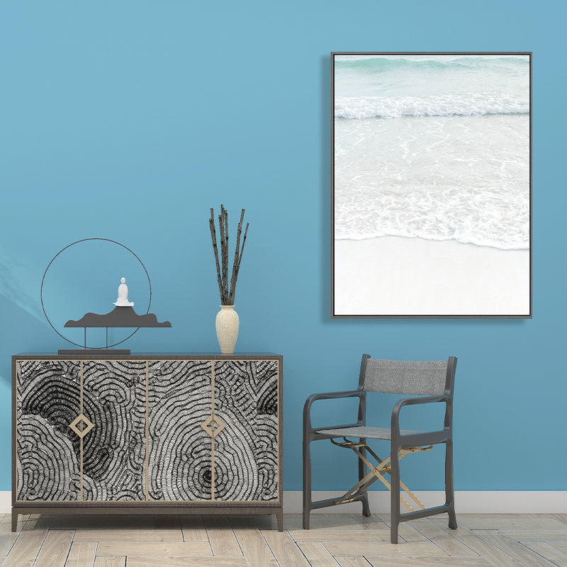 Rynx | Beige Sea-water Wall Decoration Tropical Style Texture Canvas Print for Dining Room
