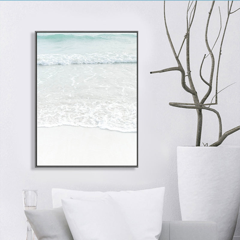 Rynx | Beige Sea-water Wall Decoration Tropical Style Texture Canvas Print for Dining Room