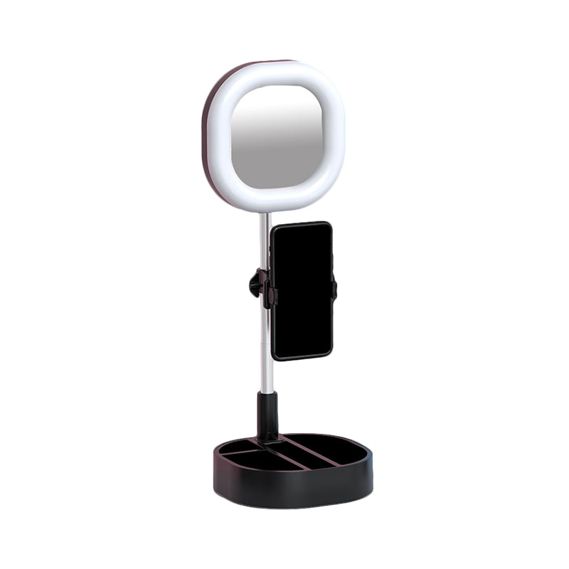 Rynx | Square LED Mirror Light Simple Style Metallic Black/Pink/Blue Finish Fill Light with USB Connection
