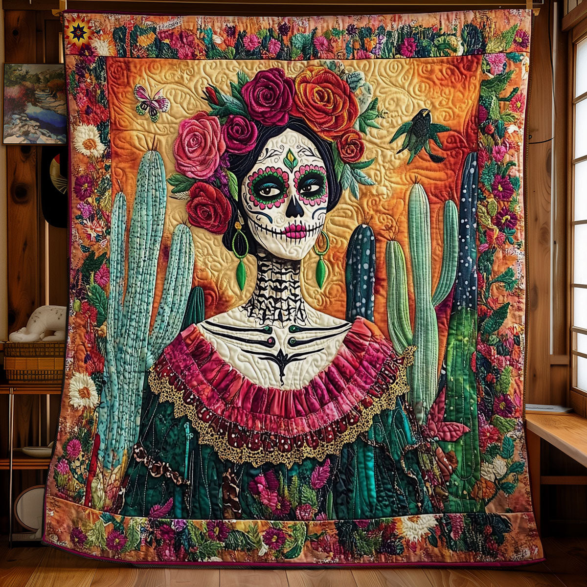 Rynx | Skull Mexican Women Quilt