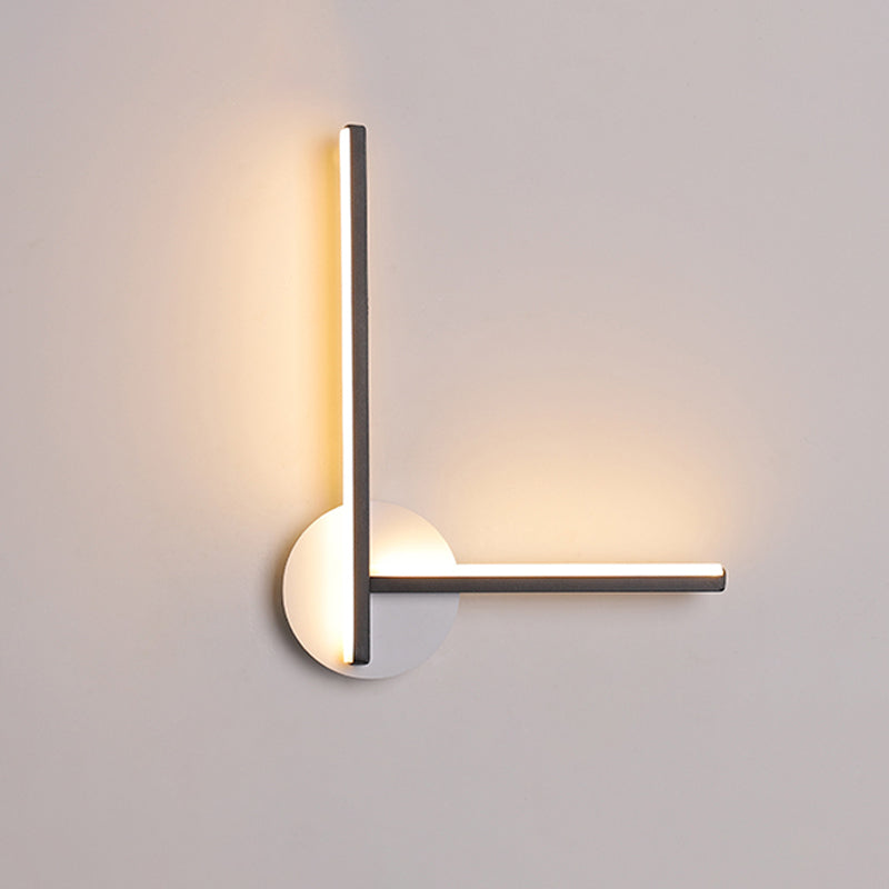 Rynx | Acrylic Cross Wall Lighting Ideas Minimalism Black/White LED Wall Lamp in Warm/White Light for Nightstand