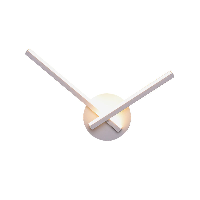 Rynx | Acrylic Cross Wall Lighting Ideas Minimalism Black/White LED Wall Lamp in Warm/White Light for Nightstand