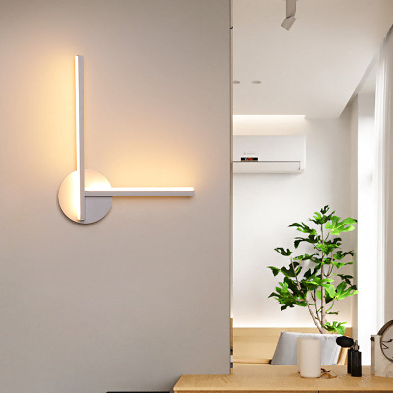 Rynx | Acrylic Cross Wall Lighting Ideas Minimalism Black/White LED Wall Lamp in Warm/White Light for Nightstand