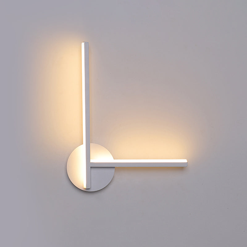 Rynx | Acrylic Cross Wall Lighting Ideas Minimalism Black/White LED Wall Lamp in Warm/White Light for Nightstand