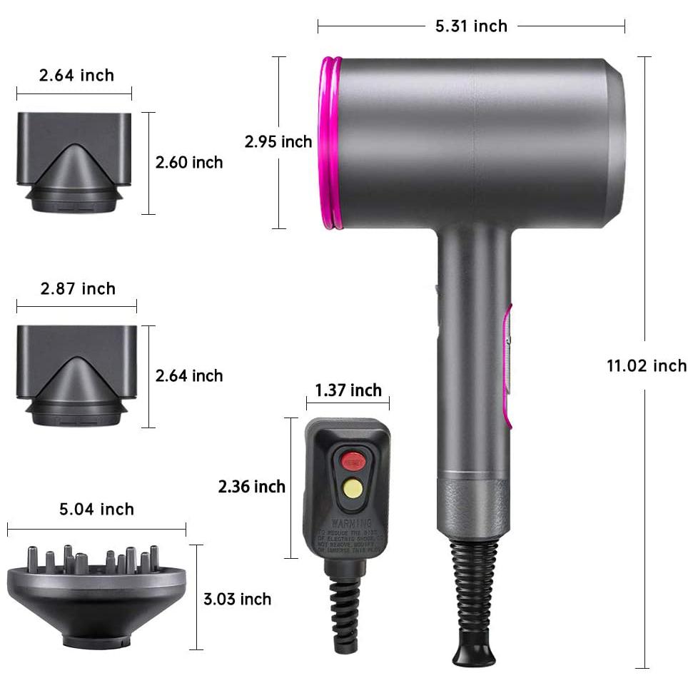 Rynx | 1800W Professional Hair Dryer with Diffuser Ion Treatment