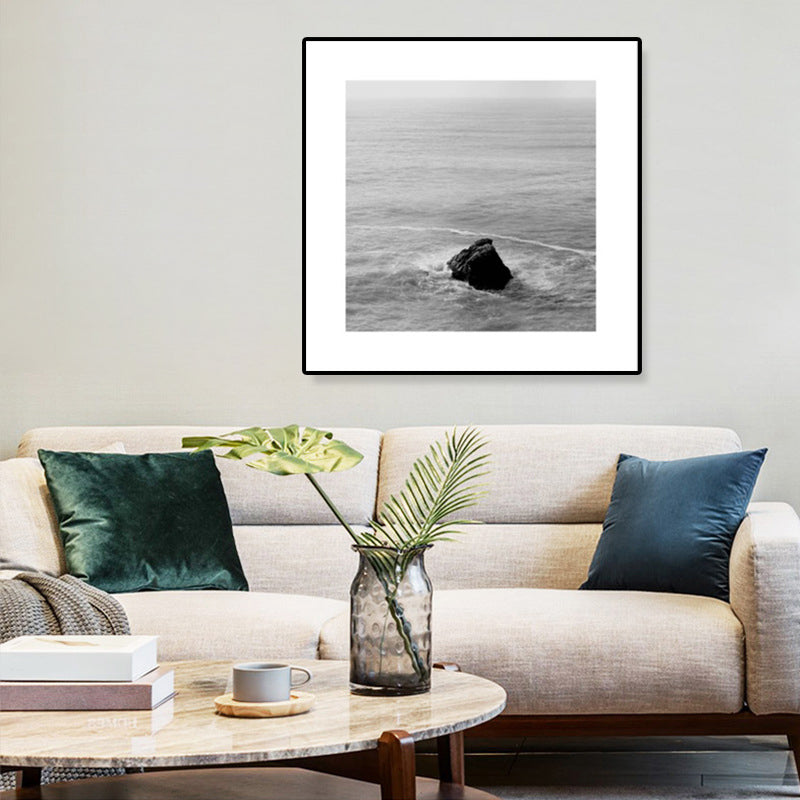 Rynx | Dark Photography Seascape Art Print Textured Contemporary Living Room Furniture Wall Decor