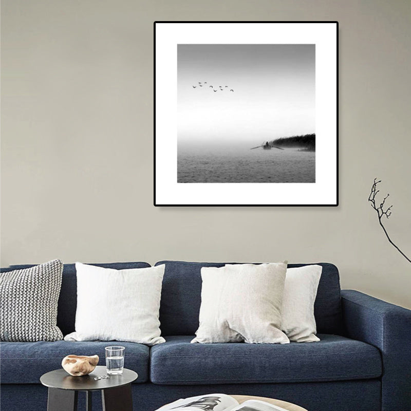 Rynx | Dark Photography Seascape Art Print Textured Contemporary Living Room Furniture Wall Decor