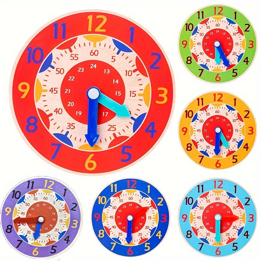 Rynx | Three Educational Clock - Play Clock for Kids to Learn Time, Perfect for Christmas and Halloween Gifts