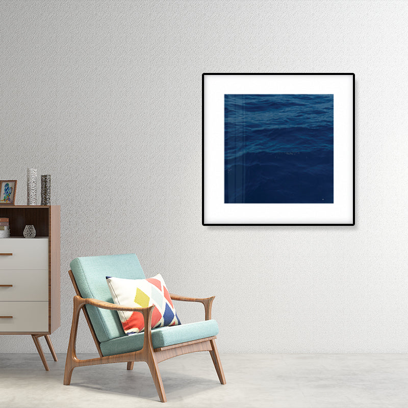 Rynx | Seascape Ocean Water Wall Art Tropics Textured Canvas in Blue for Home Interior