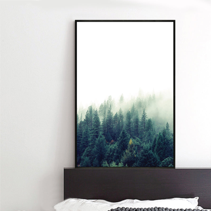 Rynx | Tropics Natural Landscape Wall Art Living Room Canvas Print in Dark Color, Multiple Sizes