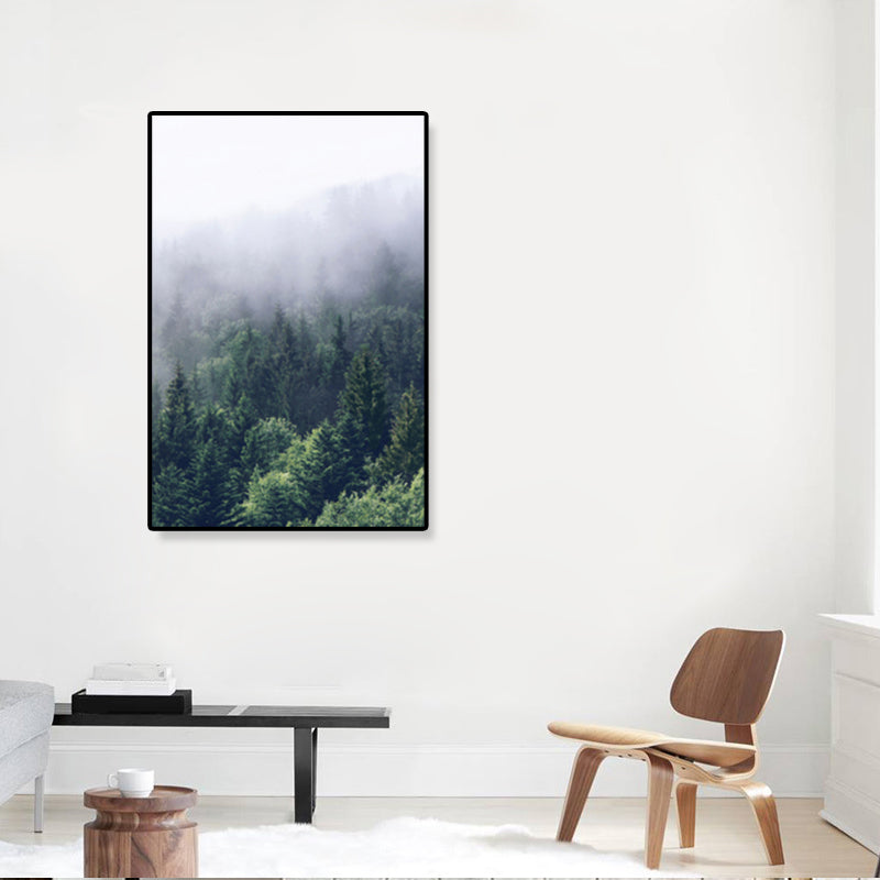 Rynx | Tropics Natural Landscape Wall Art Living Room Canvas Print in Dark Color, Multiple Sizes