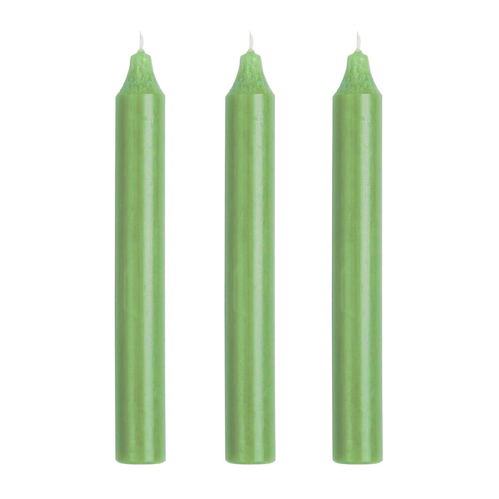 Rynx | Pillar Candles Rustic Dusty Green Set of 3