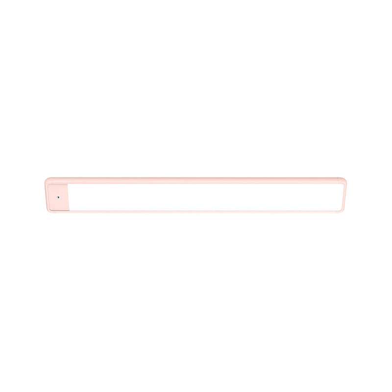 Rynx | Plastic Extended Vanity Lighting Fixture Modern Style LED Pink Wall Light Wall Lamp for Bedroom