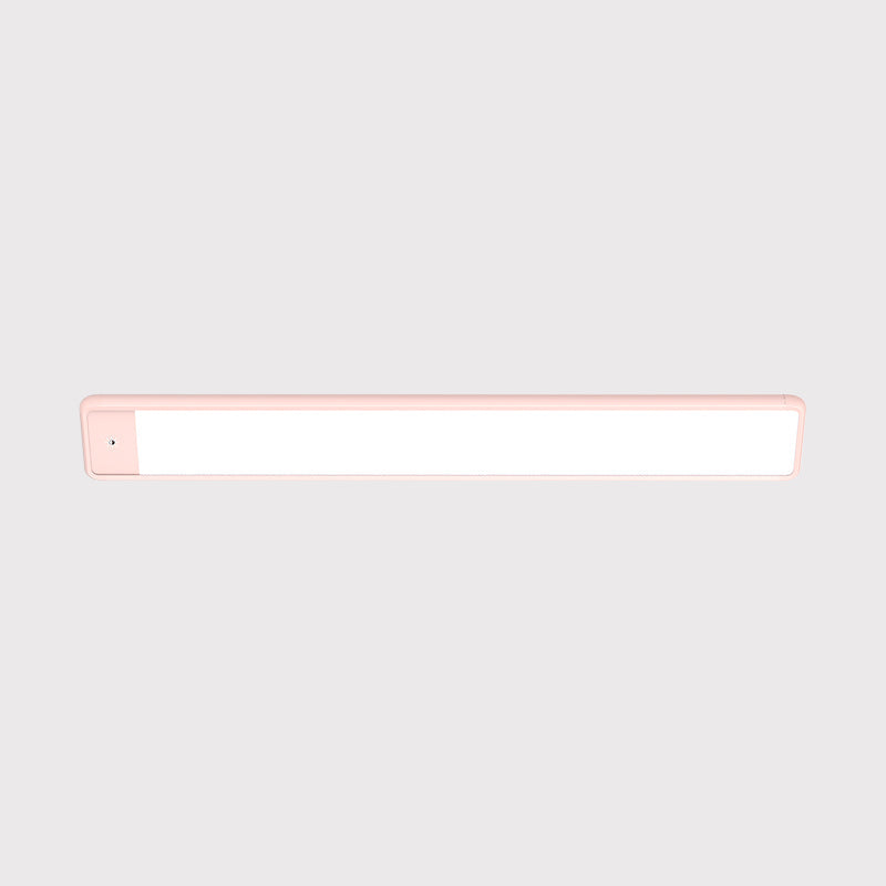 Rynx | Plastic Extended Vanity Lighting Fixture Modern Style LED Pink Wall Light Wall Lamp for Bedroom