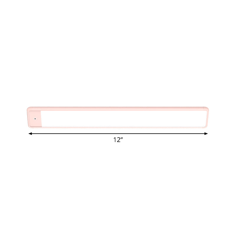 Rynx | Plastic Extended Vanity Lighting Fixture Modern Style LED Pink Wall Light Wall Lamp for Bedroom