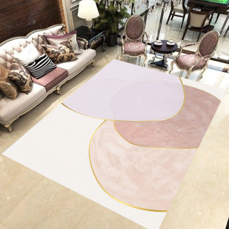 Rynx | Simple Color Gradient Stripe Print Carpet Colorful New Arrivals Carpet Polyester Washable Carpet for Living Room