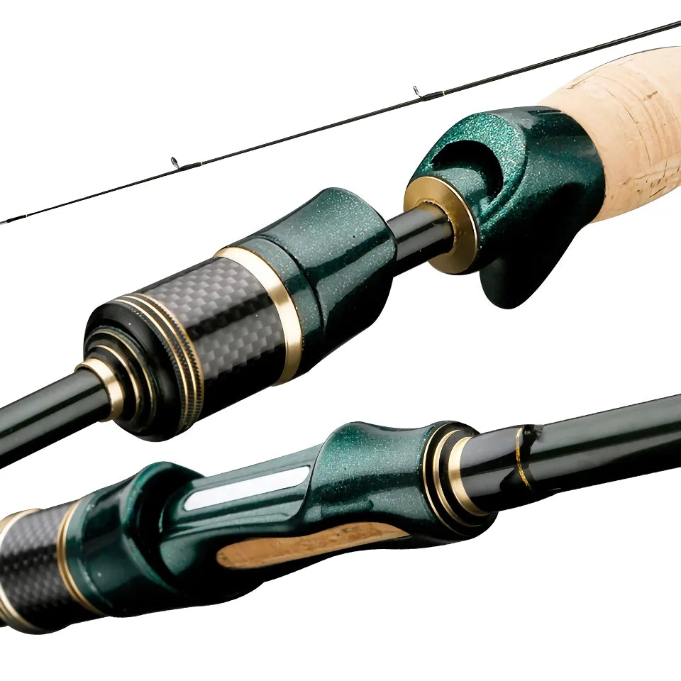 Rynx | Portable carbon fishing rod 1.8m/2.1m/2.4m | 4-5 section travel spinning rod