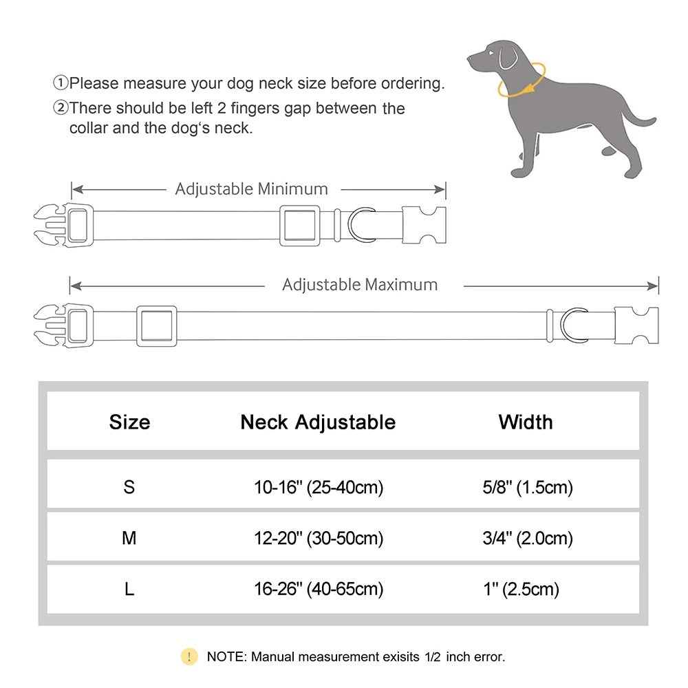 Rynx | Waterproof PVC Dog Collar Anti-Dirt and Easy to Clean for Small, Medium and Large Dogs
