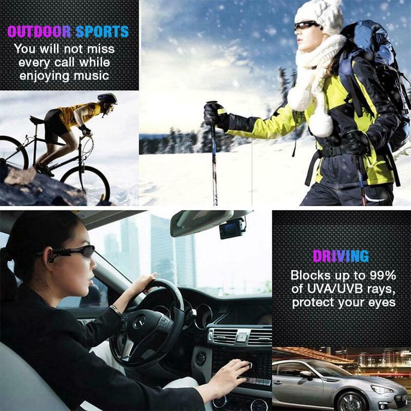 Rynx Bluetooth Sunglasses Stereo Hands-Free Headset