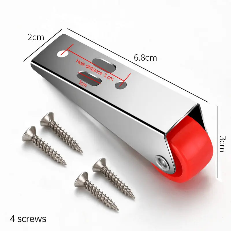 Rynx | Swivel Door Roller with Long Bracket – Quiet & Scratch-Free