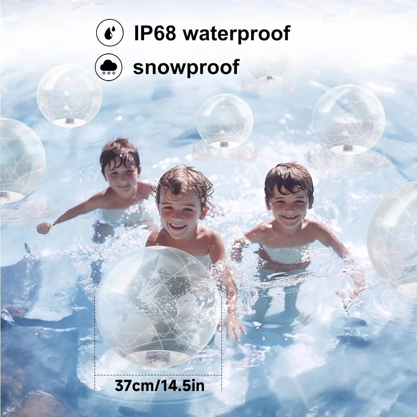 Rynx | Solar Floating Pool Lights – Waterproof & Color Changing