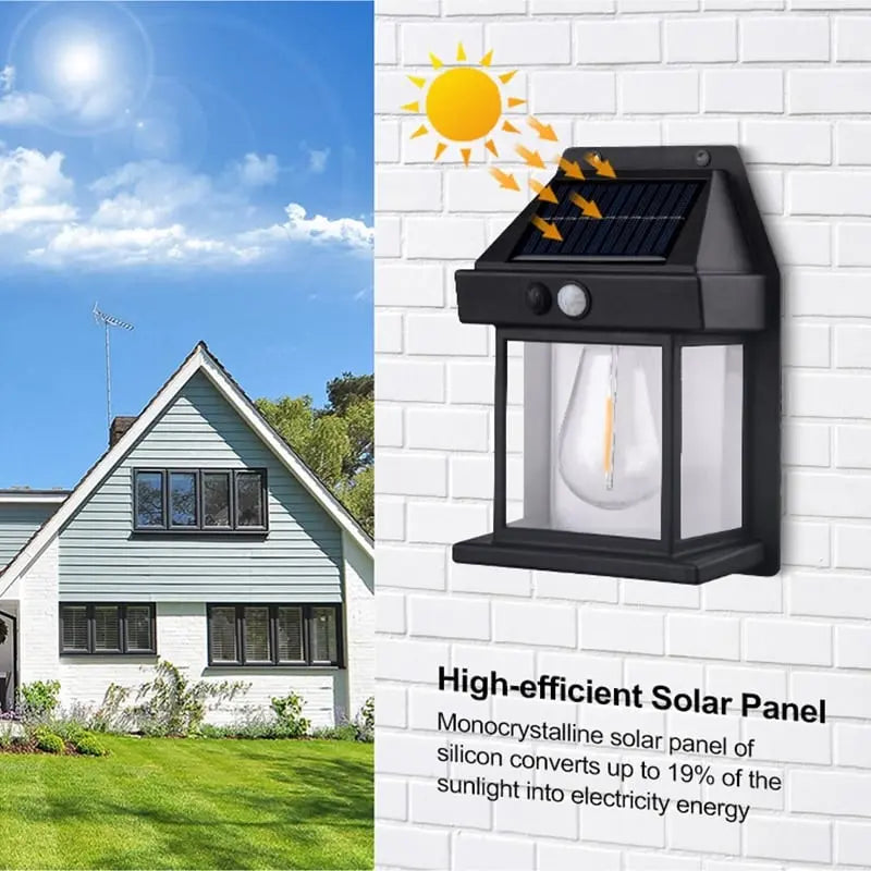 Rynx | Solar wall light for outdoor use – With motion sensor & twilight automation